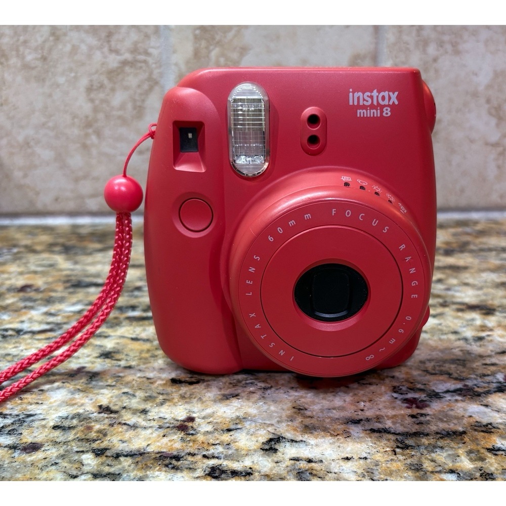 Fujifilm Instax Mini 8 Instant Film Camera - Red Raspberry *Read*